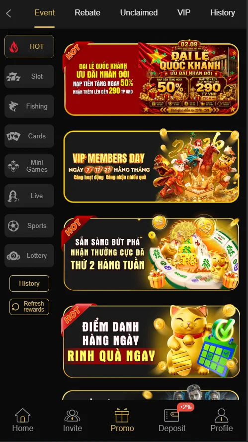 J188 Game promotion